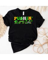 Pushing My Luck Construction Trucks St Patrick's Day Toddler Shirt Unisex Standard T-Shirt black s